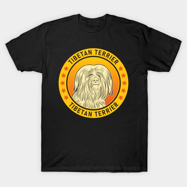 Tibetan Terrier Dog Portrait T-Shirt by millersye